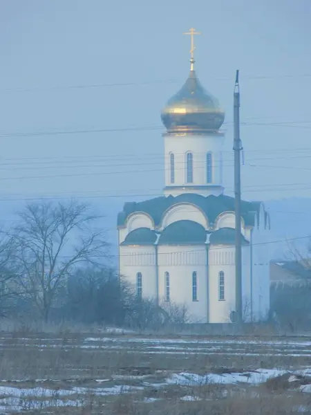 Eenvoud Grootsheid Van Orthodoxe Kerk — Stockfoto