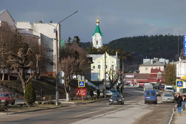 Kremenets テルノーピリ地域のシェフチェンコ通り ウクライナ — ストック写真