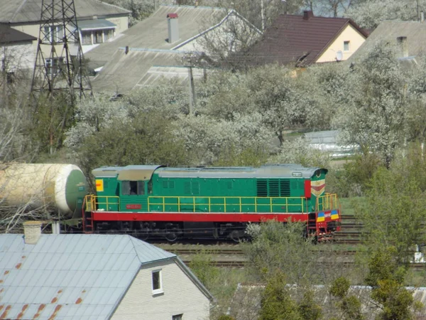 Chimera Diesel Locomotiva Chme3 Checoslovaco Locomotiva Diesel Com Transmissão Elétrica — Fotografia de Stock