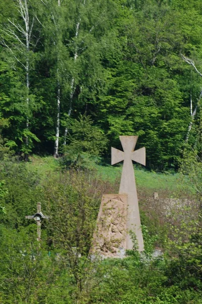 Denkmal Kosakenfriedhof Kremenez — Stockfoto