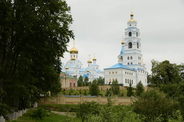 Church All Saints Pochayiv Holy Monastery Dukhovskoi — Stock Photo, Image