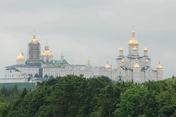 Gouden Koepel Van Heilige Dormitie Pochayiv Lavra — Stockfoto