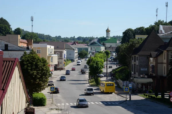 Shevchenko sokağa Kremenets, Ternopil bölgesi. Ukrayna