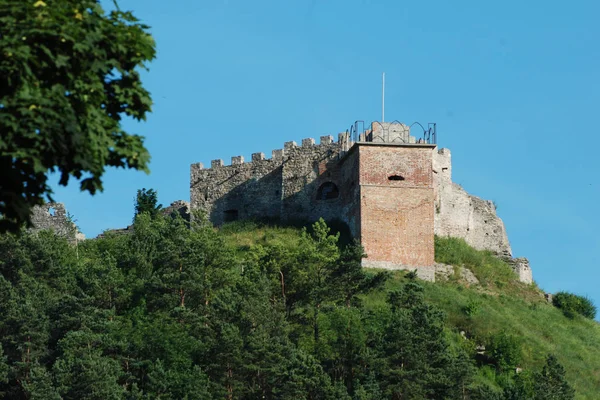 Стены Обороны Входная Башня Старого Замка — стоковое фото