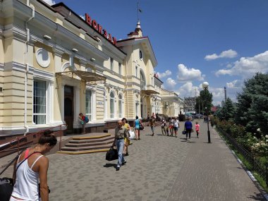 Kherson 'daki tren istasyonu.