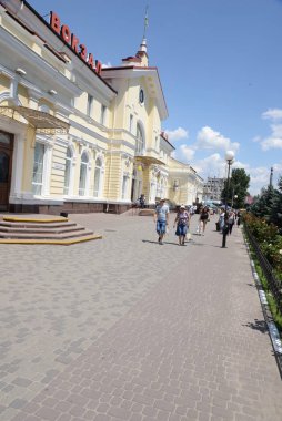 Kherson 'daki tren istasyonu.