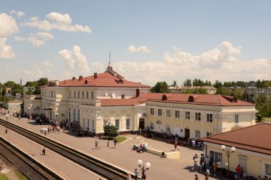 Kherson 'daki tren istasyonu.