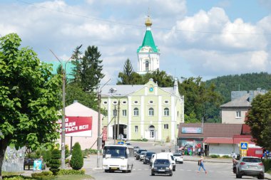 Shevchenko sokağa Kremenets, Ternopil bölgesi. Ukrayna