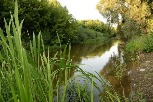 Viliya Fluss Allgemeine Ansicht — Stockfoto