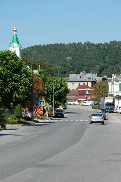 Shevchenko Street Kremenets Ternopil Região Ucrânia — Fotografia de Stock