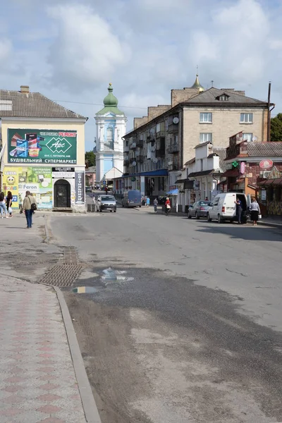 Shevchenko Street Kremenets Ternopil Região Ucrânia — Fotografia de Stock