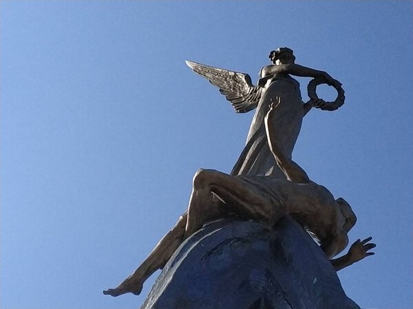 Monument to the Heavenly Hundred in the city of Ternopil. Ukraine