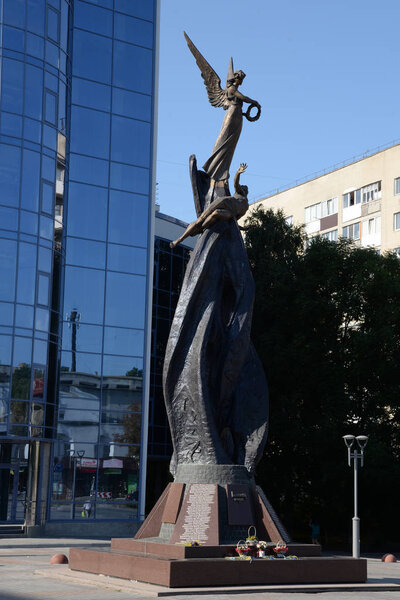 Monument to the Heavenly Hundred in the city of Ternopil. Ukraine
