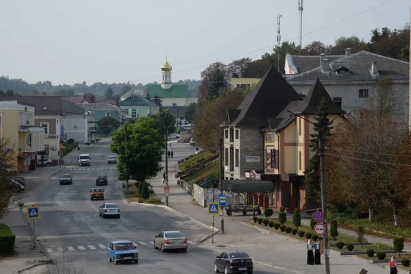 Вулиця Шевченка Кременець Тернопільської Області Україна — стокове фото