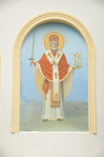 Icono San Nicolás Monasterio Santa Epifanía —  Fotos de Stock