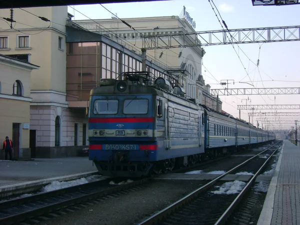 Ternopil Hub Estação Ferroviária — Fotografia de Stock