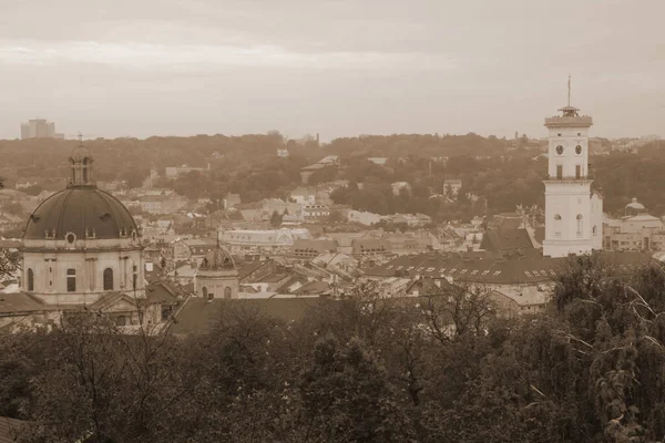Αρχιτεκτονικό Ιστορικό Αποθεματικό Στο Lviv — Φωτογραφία Αρχείου