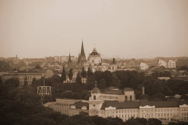 Αρχιτεκτονικό Ιστορικό Αποθεματικό Στο Lviv — Φωτογραφία Αρχείου