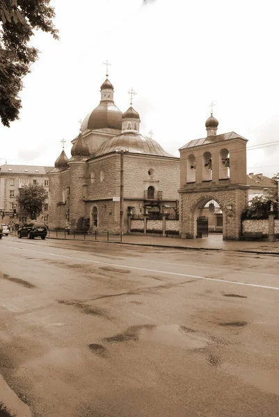 Krisztus Születésének Temploma Ternopil Utcában Ruska — Stock Fotó