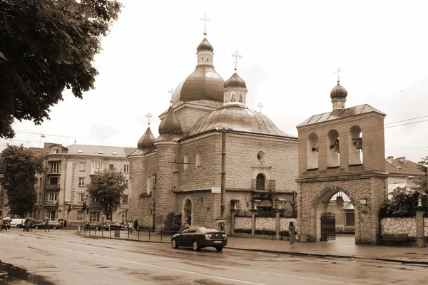 Church Nativity Christ Ternopil Street Ruska Stock Image