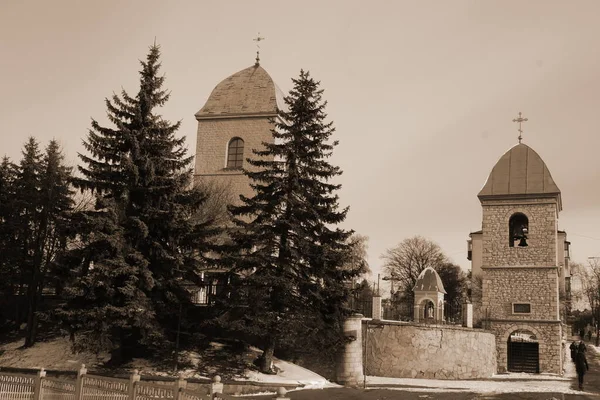 Heliga Korsets Kyrka Ternopil — Stockfoto