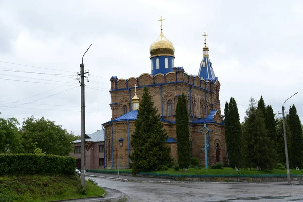 Svyatopokrovska Полк Церква Кременецях — стокове фото