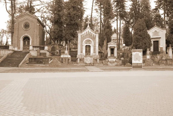 Piazza Centrale Lychakiv Cimitero Leopoli — Foto Stock