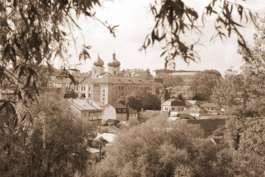   Eski kasabanın tarihi merkezi.