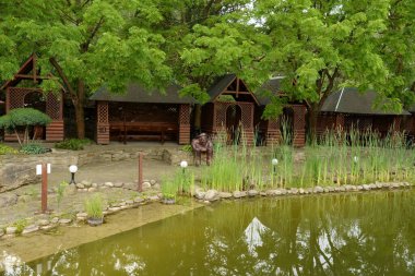 Ormandaki dinlenme alanı.