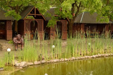 Ormandaki dinlenme alanı.