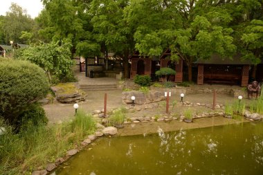 Ormandaki dinlenme alanı.