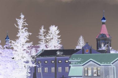  Eski şehrin mimarisi.