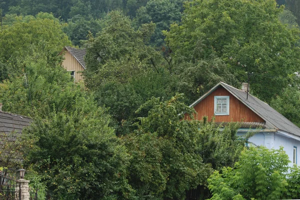 Utsikten Från Fönstret Till Staden — Stockfoto