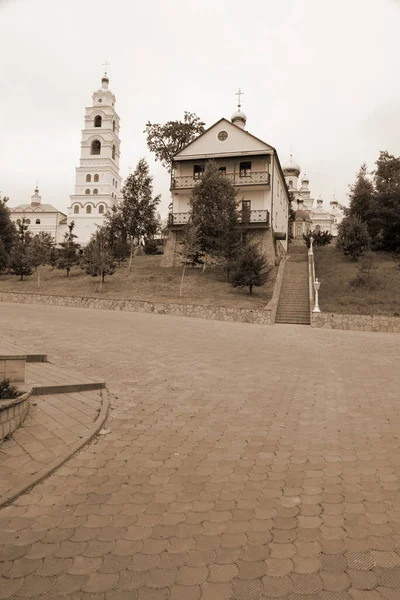 Mindenszentek Temploma Pochayiv Szent Kolostor Dukhovskoi — Stock Fotó