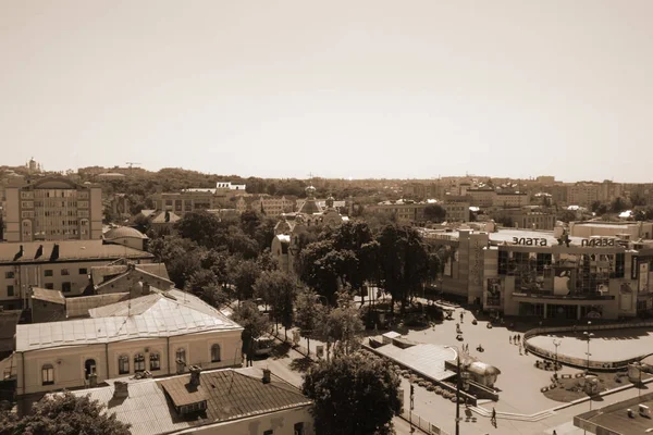 Rivne Deki Soborna Caddesi Ukrayna — Stok fotoğraf