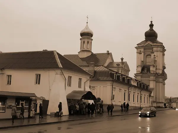 Szent Miklós Katedrális Ferences Kolostor Kremenets Ben — Stock Fotó