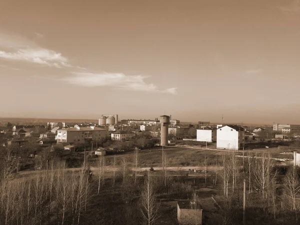 Vista Desde Ventana Ciudad — Foto de Stock