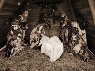  Manastırda Noel beşiği 