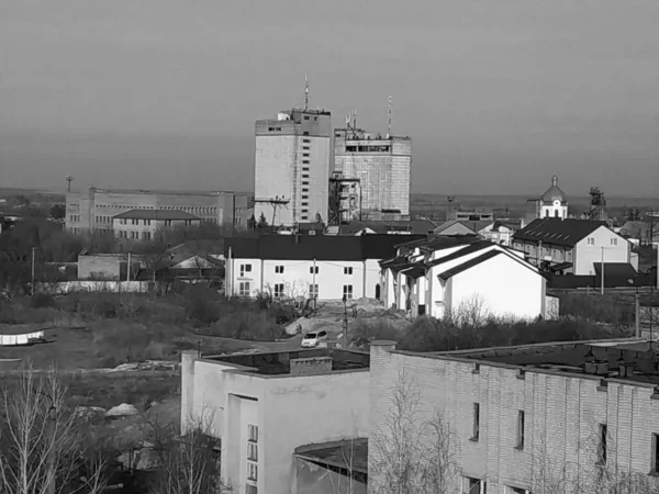 Vista Desde Ventana Ciudad — Foto de Stock