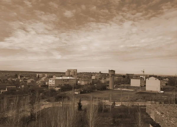 Vista Dalla Finestra Verso Città — Foto Stock