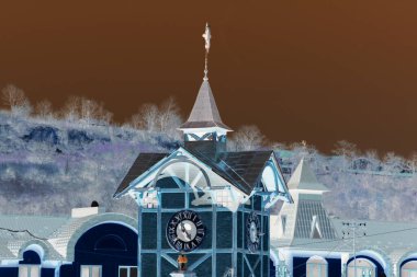 Eski kasabanın tarihi merkezi.