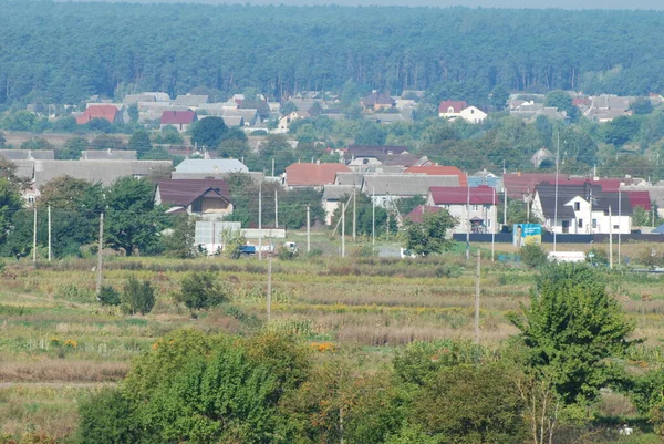 Vista Dalla Finestra Verso Città — Foto Stock