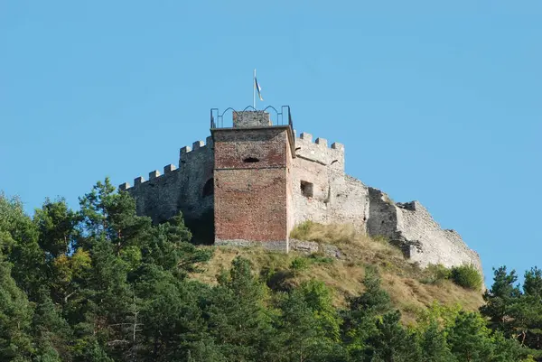 Paredes Defensivas Antigo Castelo — Fotografia de Stock