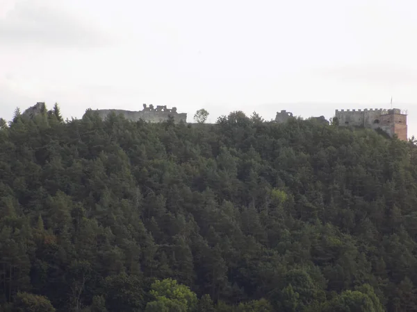 Mountain Castle Bona Forest Walls Tower Gate — стоковое фото