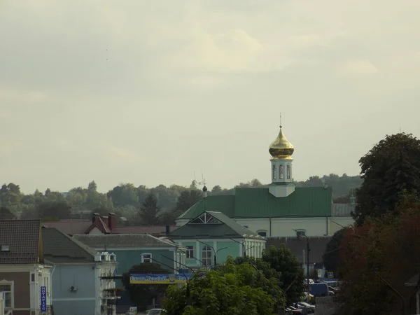 Starý Město Centrum Domy Kostel Ulice — Stock fotografie