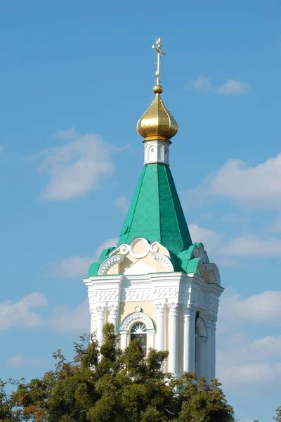 Glockenturm Hoch Kirche Groß — Stockfoto