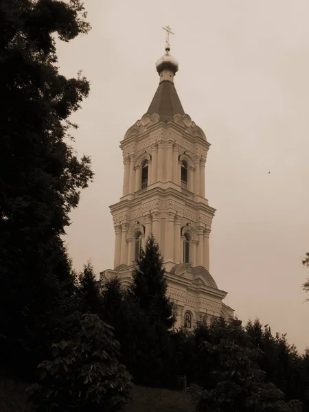 Glockenturm Hoch Kirche Groß — Stockfoto