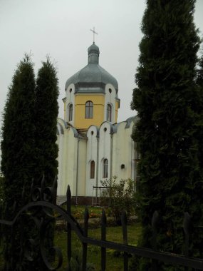 Kilise, yeni, büyük, tuğla, yüksek, kilise, mahalle         