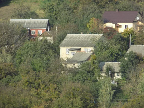 Houten Huis Het Oekraïense Dorp — Stockfoto