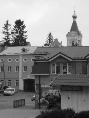 Eski kasabanın tarihi merkezi.          